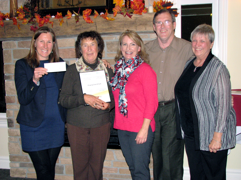 OCPA Plowing Fore A Cure presents $16K to The Ottawa Hospital Foundation