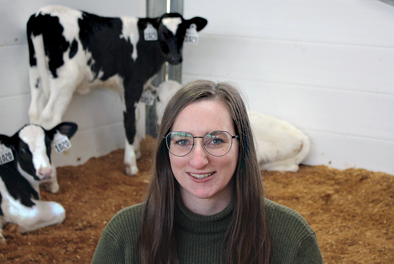 Local young woman wins award for dairy calf research