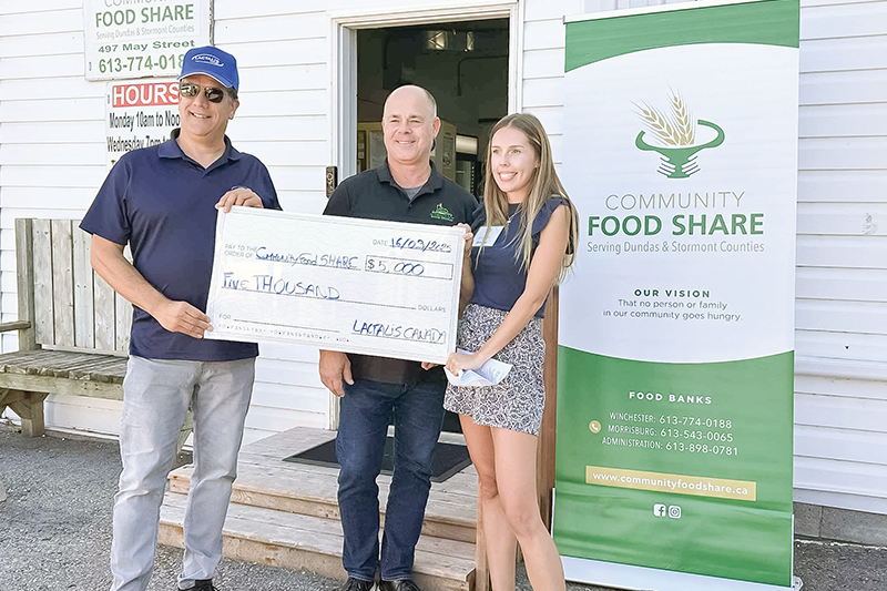 Lactalis Canada employees donate $5,000 to Community Food Share